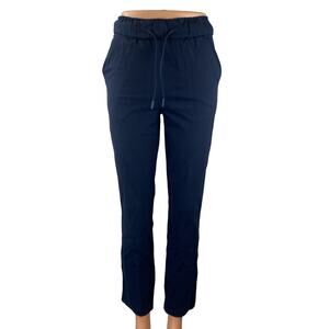 Lululemon Women's Blue High Rise Yoga Athletic Activewear Track Trousers Pants 0